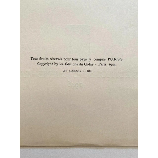 Henri Matisse Vintage 1946 Limited Edition French Fine Art Lithograph Print " Nature Morte, Tulipes Et Huitres " 1943 For Sale - Image 12 of 12