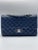 Chanel Classic Double Flap Bag Quilted Caviar Navy For Sale In New York - Image 6 of 9