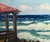 Impressionist Jean Martin Coast Near San Diego 1949 Painting For Sale - Image 3 of 6
