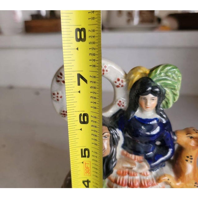 Staffordshire Potteries Late 19th Century Staffordshire Flatback Figurine For Sale - Image 4 of 5