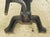 Black Pair of Antique Black Cast Iron Cannonball Andirons For Sale - Image 8 of 10