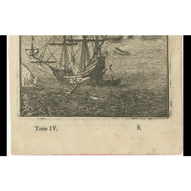 Paper Antique Engraving Cocos Island, 1683 For Sale - Image 7 of 10