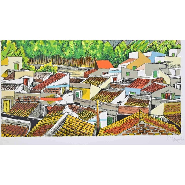 Lithograph realized by Renzo Meschis in 1989. Edition of 150 prints, in Roman numbers. Hand signed and numbered. This...