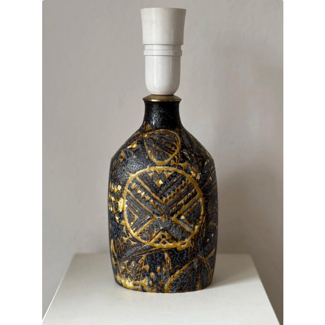 Ceramic Mid-Century Table Lamp in Faience by Nils Thorsson for Royal Copenhagen, 1970s For Sale - Image 7 of 7
