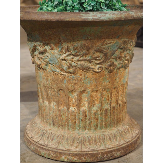 Pair of Charles X French Cast Iron Jardiniere Pots From the Early 1800s For Sale - Image 17 of 18
