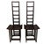 Tall Ladderback Architectural Design Chairs- A Pair For Sale - Image 17 of 18