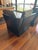Wood Contemporary Donghia Black and Gray Armchairs, a Pair For Sale - Image 7 of 13