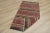 1960s Traditional Ethnic Red Striped Cicim Natural Wool Kilim Rug For Sale In Sacramento - Image 6 of 13