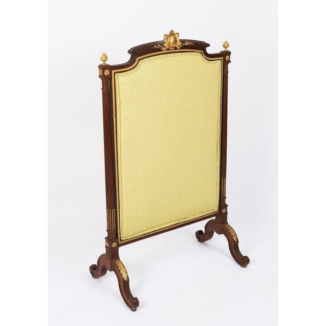 Antique Louis XVI Revival French Mahogany Firescreen, 1870s For Sale - Image 18 of 18