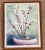 Vintage Asian Chinoiserie Cherry Blossom Watercolor Painting For Sale - Image 9 of 11