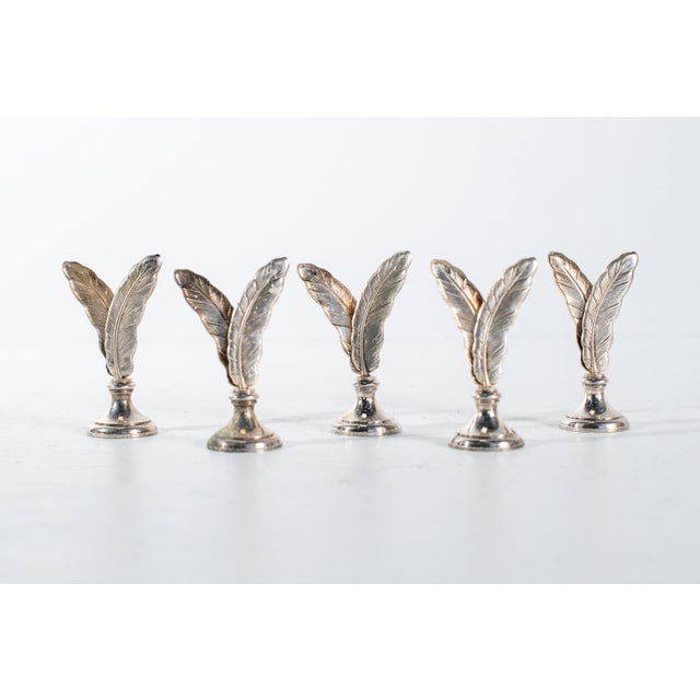 Elegant Silver Name Tags & Silverplated Business Card Holder (stampled I/a) For Sale - Image 10 of 12