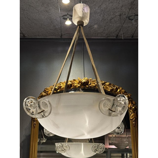 Ronces Chandelier by R. Lalique, 1926 For Sale - Image 9 of 10