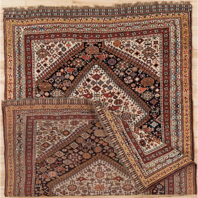 1930s Vintage Qashqai Rug For Sale - Image 4 of 7