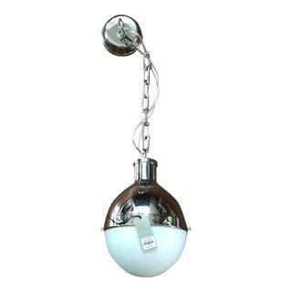 Visual Comfort Thomas O'Brien Hicks Antique Nickel Finish Pendant Light For Sale
