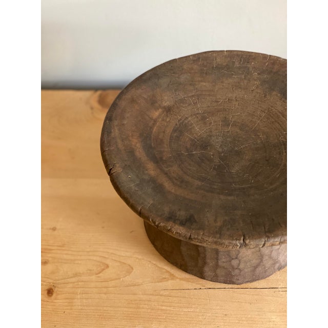 African Mid 20th Century Primitive African Wood Stool For Sale - Image 3 of 6