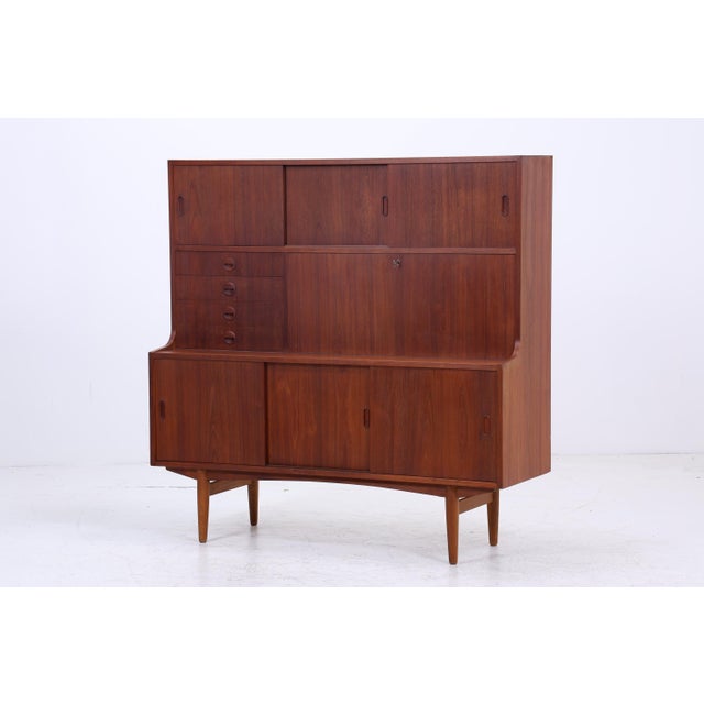 Mid-Century Teak Highboard, 1960s For Sale - Image 4 of 11