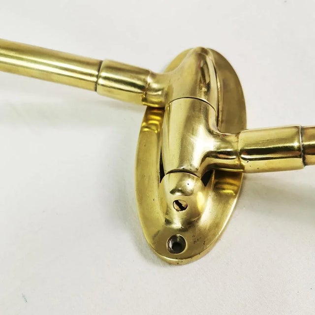 Art Deco Brass Towel Rack, Germany, 1930s For Sale - Image 3 of 8