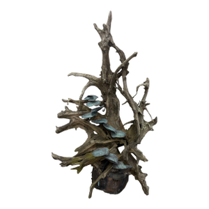 Vintage Copper and Driftwood Naturalistic Fountain