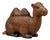 Vintage Woven Rattan Camel Storage Box For Sale