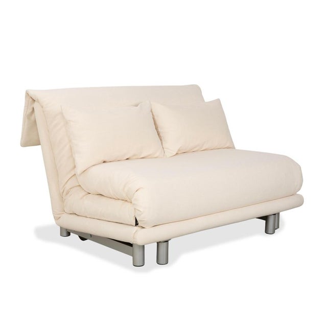 Modern Two-Seater Cream Sofa with Manual Sleeping Function from Ligne Roset For Sale - Image 3 of 15