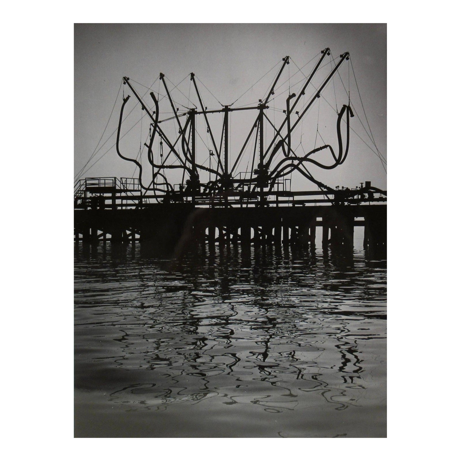 Richard Stacks Oil Peir (Pier) C.1960 Photography | Chairish