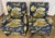 Vintage Bench-Made 3-Piece Living Room Set in Schumacher "Dog & Duck" Indigo Linen – Sofa & 2 Matching Chairs For Sale - Image 12 of 18