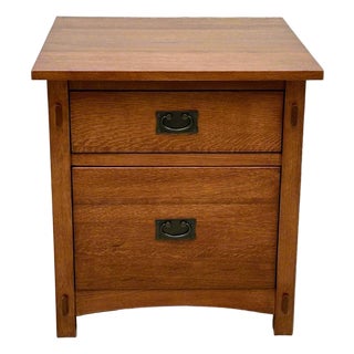 Mission Quarter Sawn Oak File Cabinet - For Sale