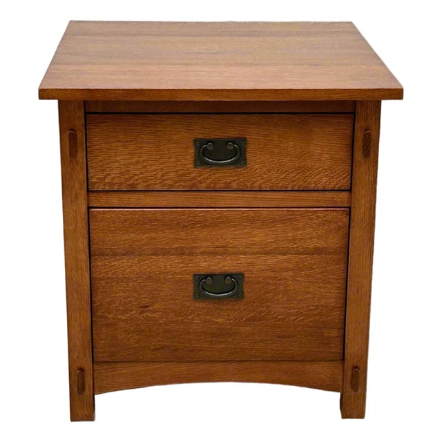 Mission Quarter Sawn Oak File Cabinet - For Sale