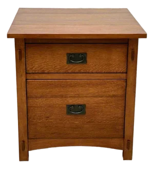 Mission Quarter Sawn Oak File Cabinet -