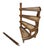 Wood Library Stair Steps of Mahogany and Leather in the Regency Style From England For Sale - Image 7 of 8