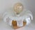 Unusual Mid Century Modern Murano Glass Table / Shelf Lamp Latticino Technique 1950s For Sale - Image 14 of 16