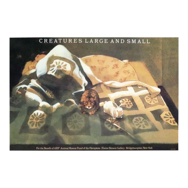 1986 Milton Glaser, Mohawk Graphics Collection Poster, Creatures Large and Small, Elaine Benson Gallery For Sale
