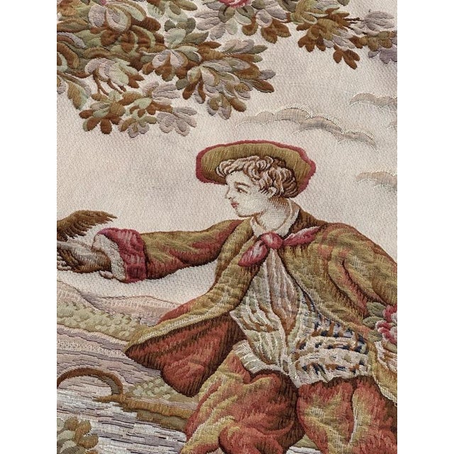 Vintage French Jacquard Halluin Tapestry, 1960s For Sale - Image 9 of 18