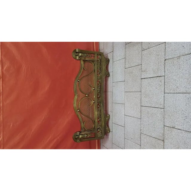 Metal Brass Fireplace Screen, 1970s For Sale - Image 7 of 7