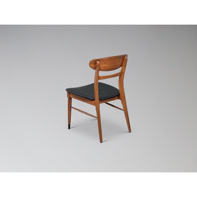 Restored Lane Acclaim Walnut Dining Chairs Set of 7 For Sale - Image 14 of 17