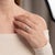 Mid Century Platinum Approximately 1 Carat Pearshape Classic Engagement Ring, Size 5.25 For Sale - Image 4 of 4