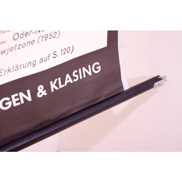 Vintage German School Map of Central Europe, 1961 For Sale - Image 9 of 16