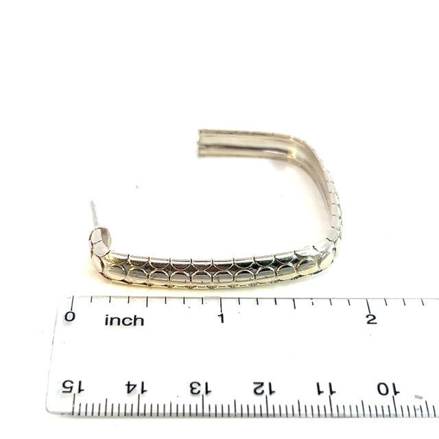 Metal 1990s John Hardy Estate Dot Earrings Sterling Silver, 2 pieces For Sale - Image 7 of 7