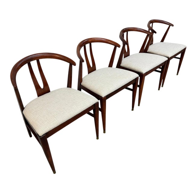 1960s Mid-Century Modern Wishbone Dining Chairs - Set of 4 For Sale - Image 5 of 9