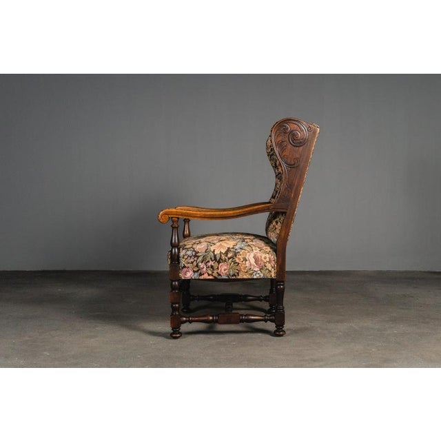 Gründerzeit Wing Chair, Late 19th Century For Sale - Image 4 of 18