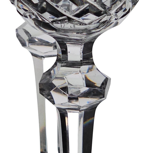 Late 20th Century Waterford Powerscourt Crystal Wine Glasses - Set of Five For Sale - Image 9 of 14
