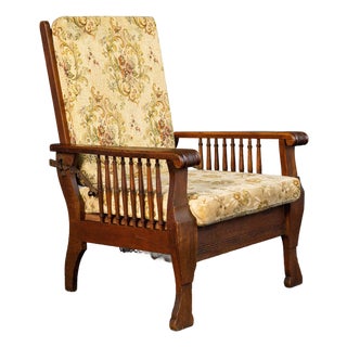 Adjustable Lounge Chair in Oak For Sale