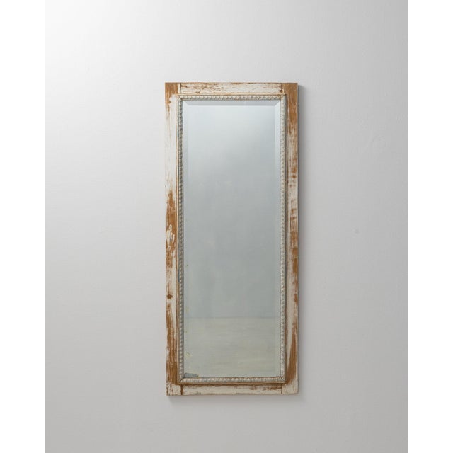 19th Century France Cream Wood Mirror For Sale - Image 4 of 11