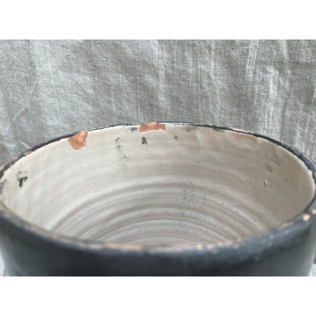 Ceramic Mid-Century Italian Studio Ceramic Vase With Applied Relief Figures For Sale - Image 7 of 7