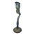 Crystal De Bayel Bacchus Erte Elite Etched Art Glass Trumpet Vase For Sale