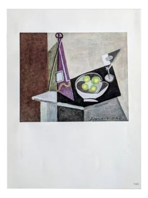 Pablo Picasso, Still Life, Color Offset Lithograph on Pur de Marais Fil Paper, 1943