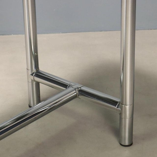 Console Table with Black Glass Top, 1980s For Sale - Image 6 of 9