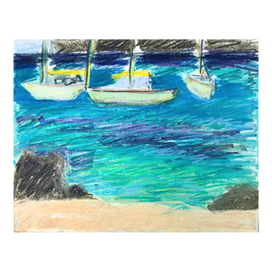 1970s Adrienne Anderson Caribbean Harbor