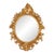 A Vintage Rococo-Style Gold Oval Wall Mirror For Sale