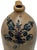 Ceramic Great Mid 1800s Antique American 2 Galllon Stoneware Jug With Bold Artiscally Hand Decorated Navy Blue Flower Design For Sale - Image 7 of 18